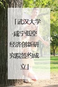 武汉大学·咸宁低空经济创新研究院签约成立