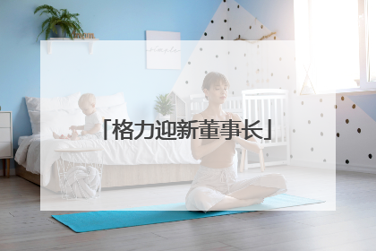 格力迎新董事长