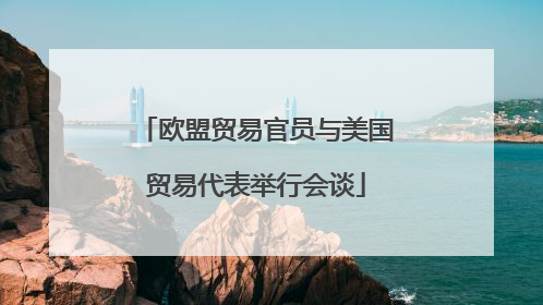 欧盟贸易官员与美国贸易代表举行会谈