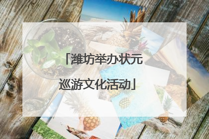 潍坊举办状元巡游文化活动