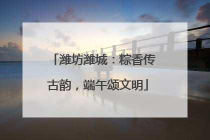 潍坊潍城：粽香传古韵，端午颂文明