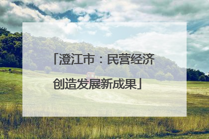 澄江市：民营经济创造发展新成果