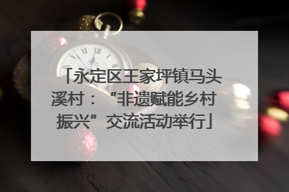 永定区王家坪镇马头溪村：“非遗赋能乡村振兴”交流活动举行