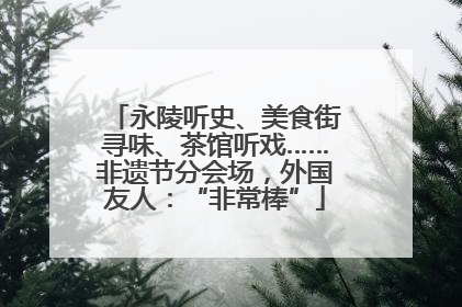 永陵听史、美食街寻味、茶馆听戏……非遗节分会场，外国友人：“非常棒”