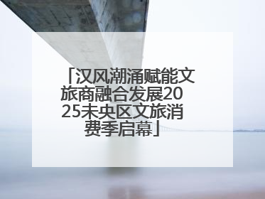 汉风潮涌赋能文旅商融合发展2025未央区文旅消费季启幕