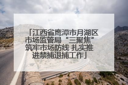 江西省鹰潭市月湖区市场监管局“三聚焦”筑牢市场防线 扎实推进禁捕退捕工作