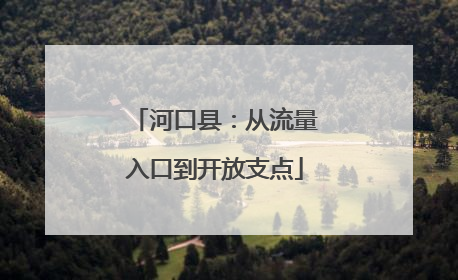 河口县：从流量入口到开放支点