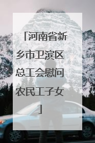 河南省新乡市卫滨区总工会慰问农民工子女