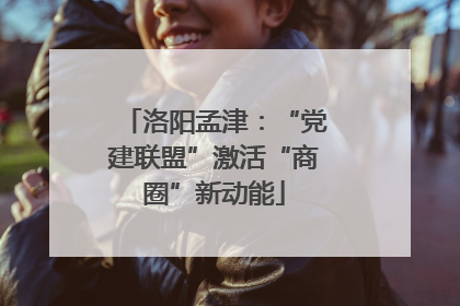 洛阳孟津：“党建联盟”激活“商圈”新动能