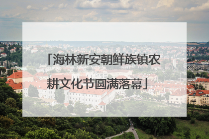 海林新安朝鲜族镇农耕文化节圆满落幕
