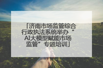 济南市场监管综合行政执法系统举办“AI大模型赋能市场监管”专题培训