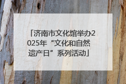 济南市文化馆举办2025年“文化和自然遗产日”系列活动