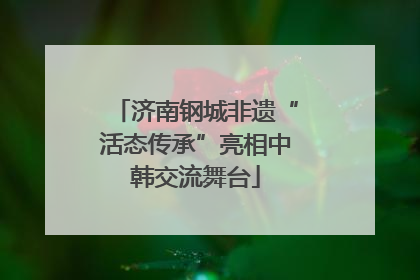 济南钢城非遗“活态传承”亮相中韩交流舞台