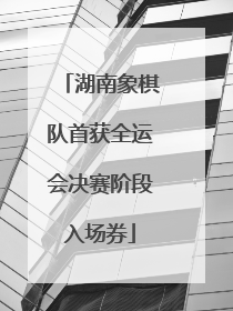 湖南象棋队首获全运会决赛阶段入场券