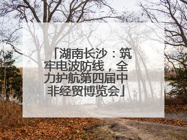 湖南长沙：筑牢电波防线，全力护航第四届中非经贸博览会