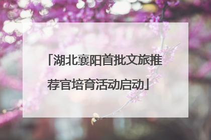 湖北襄阳首批文旅推荐官培育活动启动
