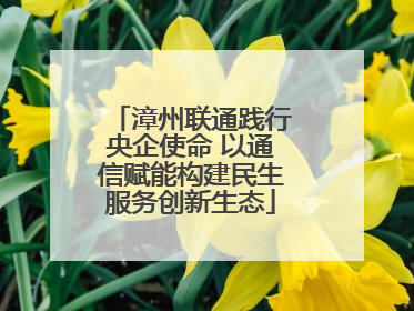 漳州联通践行央企使命 以通信赋能构建民生服务创新生态