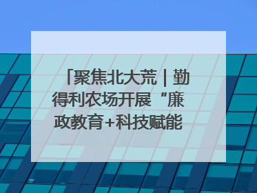聚焦北大荒｜勤得利农场开展“廉政教育+科技赋能”主题党日活动