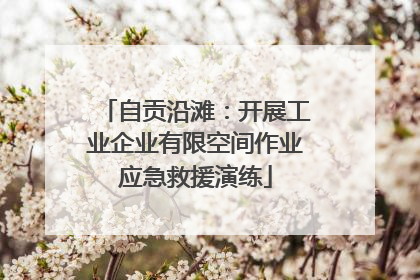 自贡沿滩：开展工业企业有限空间作业应急救援演练