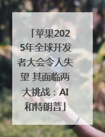 苹果2025年全球开发者大会令人失望 其面临两大挑战：AI和特朗普