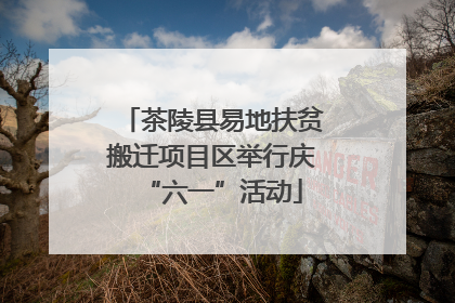 茶陵县易地扶贫搬迁项目区举行庆“六一”活动