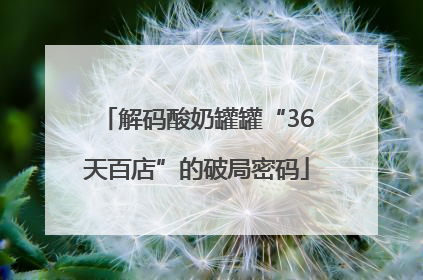 解码酸奶罐罐“36天百店”的破局密码
