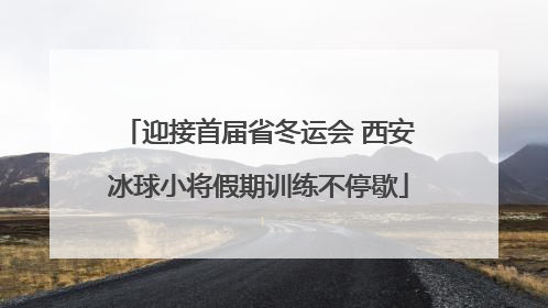迎接首届省冬运会 西安冰球小将假期训练不停歇