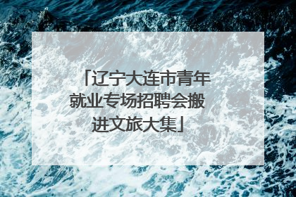 辽宁大连市青年就业专场招聘会搬进文旅大集