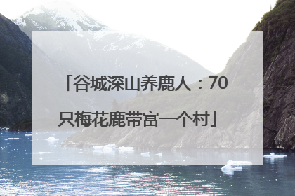 谷城深山养鹿人：70只梅花鹿带富一个村