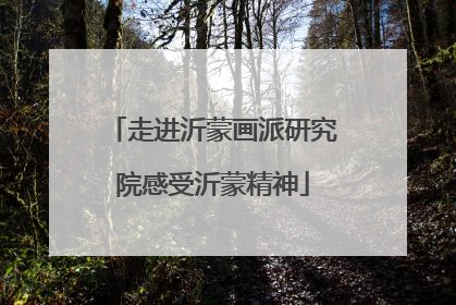 走进沂蒙画派研究院感受沂蒙精神
