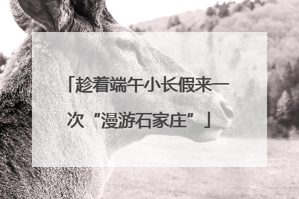 趁着端午小长假来一次“漫游石家庄”