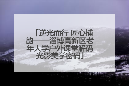 逆光而行 匠心捕韵——淄博高新区老年大学户外课堂解码光影美学密码