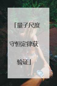 量子尺度守恒定律获验证