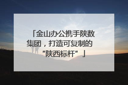 金山办公携手陕数集团，打造可复制的“陕西标杆”