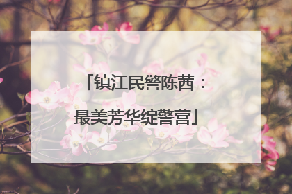 镇江民警陈茜：最美芳华绽警营