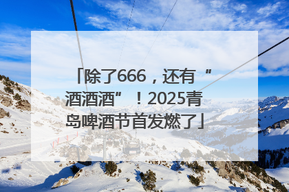 除了666，还有“酒酒酒”！2025青岛啤酒节首发燃了