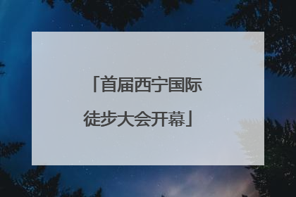 首届西宁国际徒步大会开幕