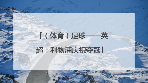 （体育）足球——英超：利物浦庆祝夺冠