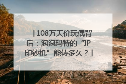 108万天价玩偶背后：泡泡玛特的“IP印钞机”能转多久？