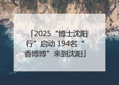 2025“博士沈阳行”启动 194名“香博博”来到沈阳