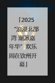 2025“浪漫北部湾 潮派嘉年华”欢乐周在钦州开幕