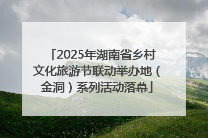 2025年湖南省乡村文化旅游节联动举办地（金洞）系列活动落幕