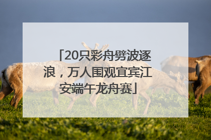 20只彩舟劈波逐浪，万人围观宜宾江安端午龙舟赛