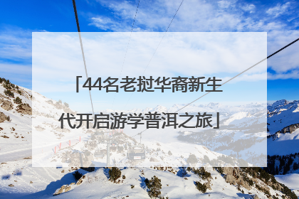 44名老挝华裔新生代开启游学普洱之旅