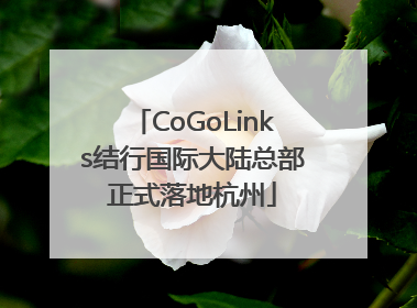 CoGoLinks结行国际大陆总部正式落地杭州